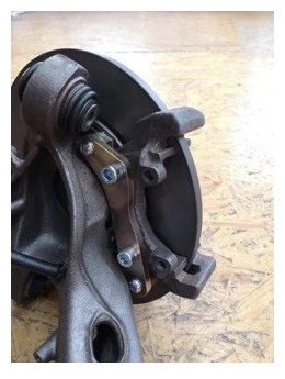 BMW E36 Dual Caliper Brackets Bolt-On Type for Hydraulic Handbrake 2 BMW E36 Dual Caliper Brackets Bolt-On Type for Hydraulic Handbrake