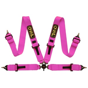 QSP Ceinture de sécurité 4-P 3/3 - NON FIA - Rose
