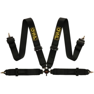 QSP Ceinture de sécurité 4-P 3/3 - NON FIA - Noir