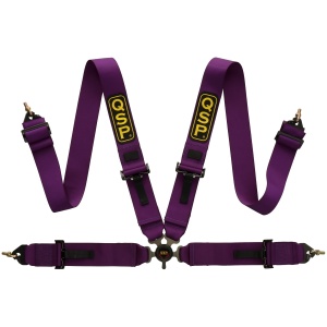 QSP Ceinture de sécurité 4-P 3/3 - NON FIA - Violet