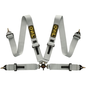 QSP Ceinture de sécurité 4-P 3/3 - NON FIA - Gris