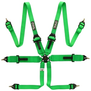 Ceinture QSP 6 points FHR Touring FIA - Vert