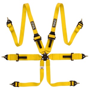 Ceinture QSP 6 points FHR Touring FIA - Jaune