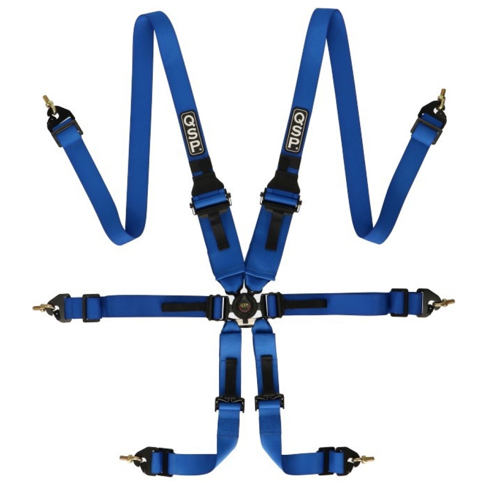 QSP 6-point belt FHR Endurance FIA - Blue