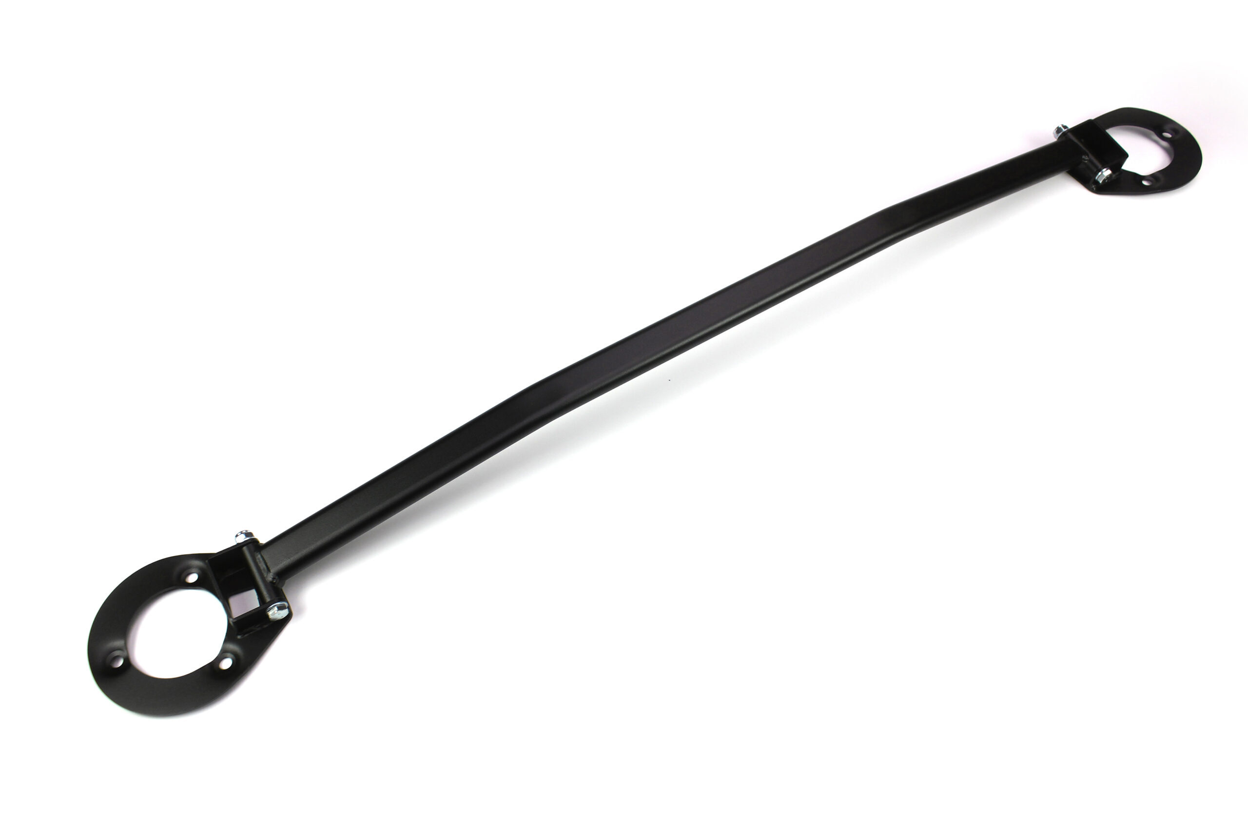 Veerpootbrug voorzijde BMW E31 - 840 850 Modellen 1 Duurzame zwarte metalen steunbalk met ronde uiteinden en stevige bevestigingen voor industriƫle toepassingen.
