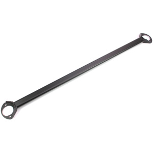 Zwarte strut brace voor betere stabiliteit en handling in prestatiesportwagens.