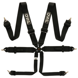 QSP Ceinture 6 points Pro Plus FIA - Noir