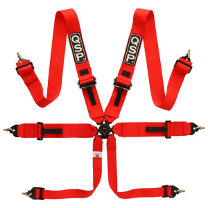 QSP Ceinture 6 points Pro Plus FIA - Rouge