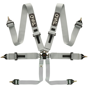QSP Ceinture 6 points Pro Plus FIA - Gris