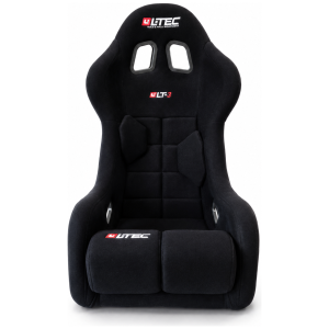 LTEC LT-3 FIA kuipstoel zwart met velours bekleding