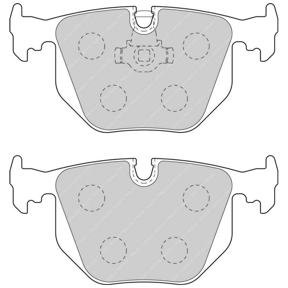 Ferodo Racing Rear Brake Pads Ds111 Bmw 3 E46 Fcp1483w