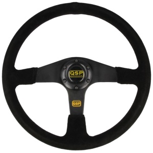 Kierownica Zamszowa Qsp 3 Ramienna 380mm Plaska