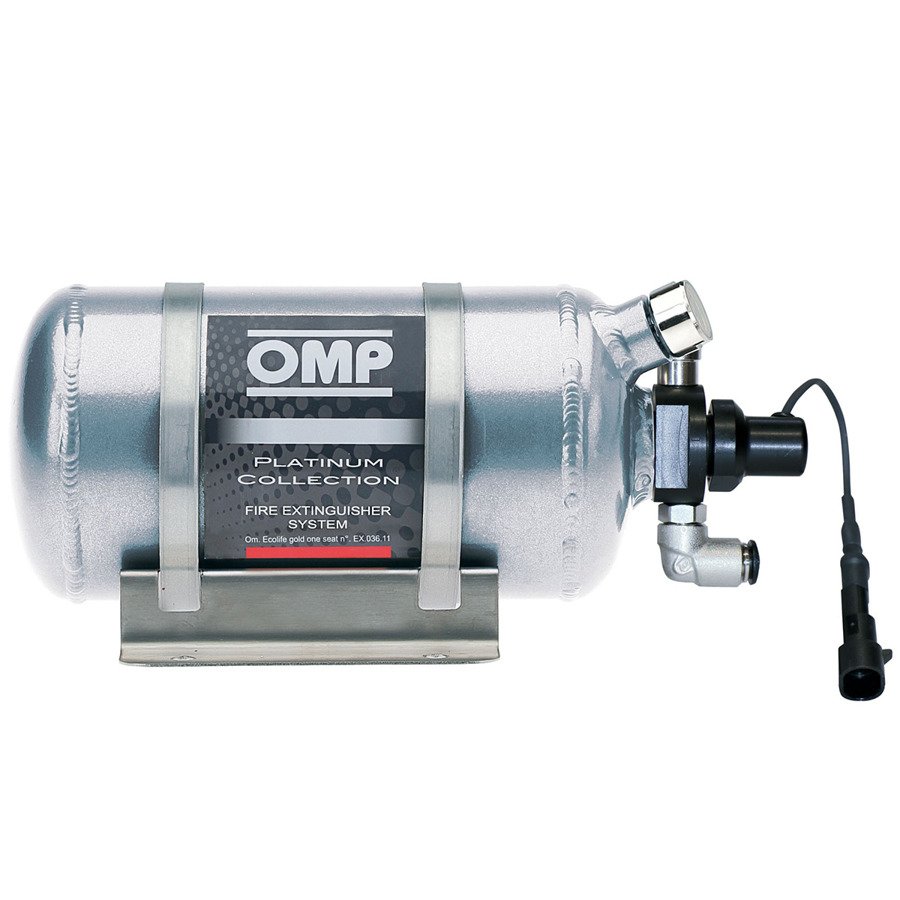OMP PLATINUM COLLECTION FIRE EXTINGUISHING SYSTEM - ALUMINIUM, ELECTRIC 0.9L 1 Omp Platinum Collection Fire Extinguisher System Aluminium