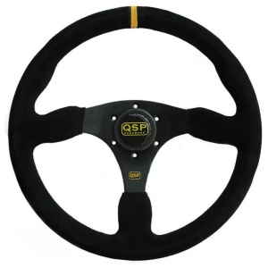 Kierownica Zamszowa Qsp 3 Ramienna 350mm Plaska