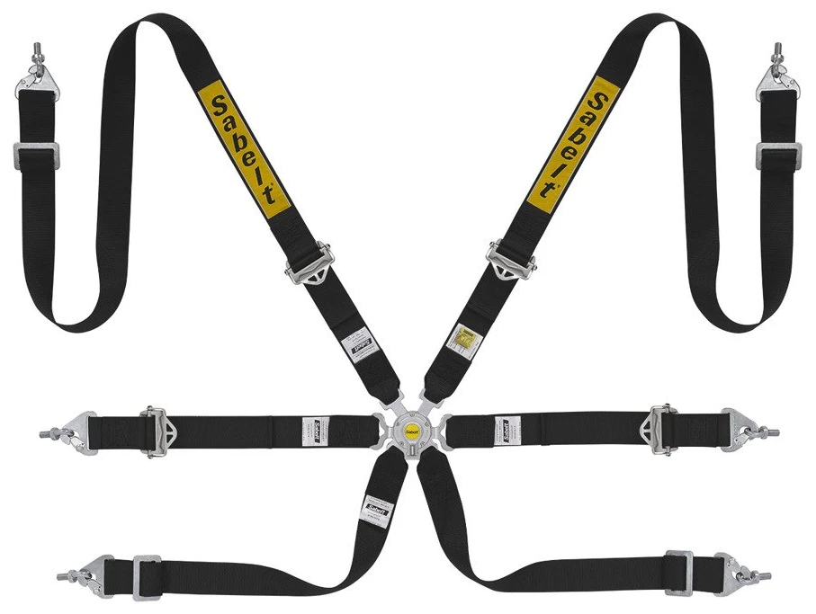 SABELT SILVER SALOON RALLY 6-POINT BELTS 2" 3 Pol Pl Pasy Sabelt Silver Saloon Rally 6 Punktowe 2 50780 2 1