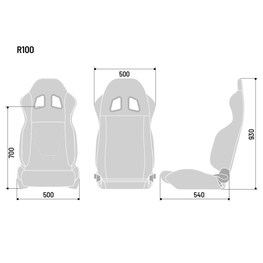 SPARCO R100 KUIPSTOEL 7 SPARCO R100 KUIPSTOEL - Afbeelding 7
