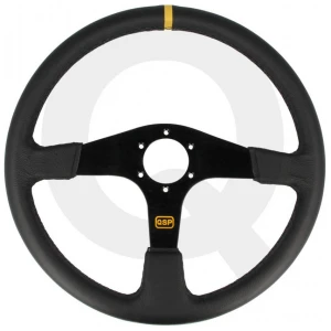 Kierownica Skorzana Qsp 3 Ramienna 380mm Plaska