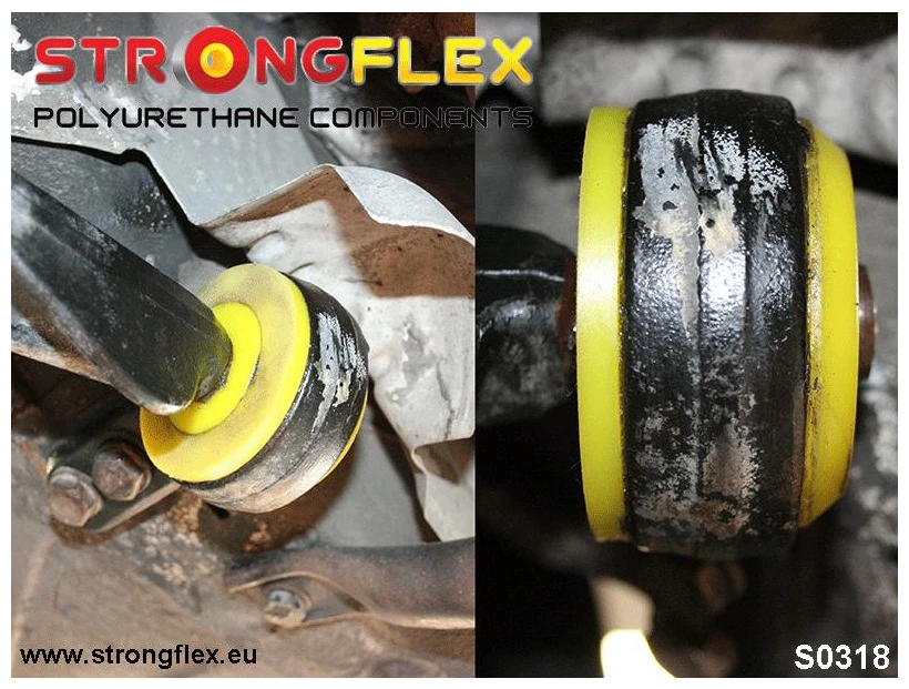 BMW E30 E36 Z1 Z3 Strongflex 031195A: Voorste draagarm Pu Rubber - centric 60mm SPORT 3 BMW E30 E36 Z1 Z3 Strongflex 031195A: Voorste draagarm Pu Rubber - centric 60mm SPORT - Afbeelding 3