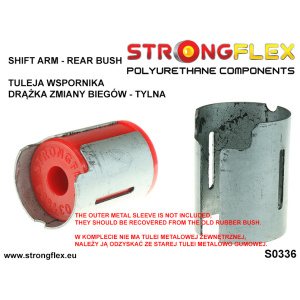 Strongflex 031933A: Polyurethan SPORT Schalthebelstabilisator hinten Gummi - BMW 1er bis 8er, Z4, X-Modelle - 90ShA