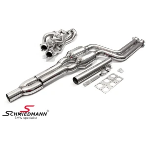 BMW E46 M52/M54 Sport Spruitstuk met 300 Cells Sportkatalysatoren & Middenpijp Schmiedmann