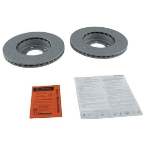 BMW E36 Sportbremsscheiben vorne 286x22mm belüftet & gelocht - Zimmermann