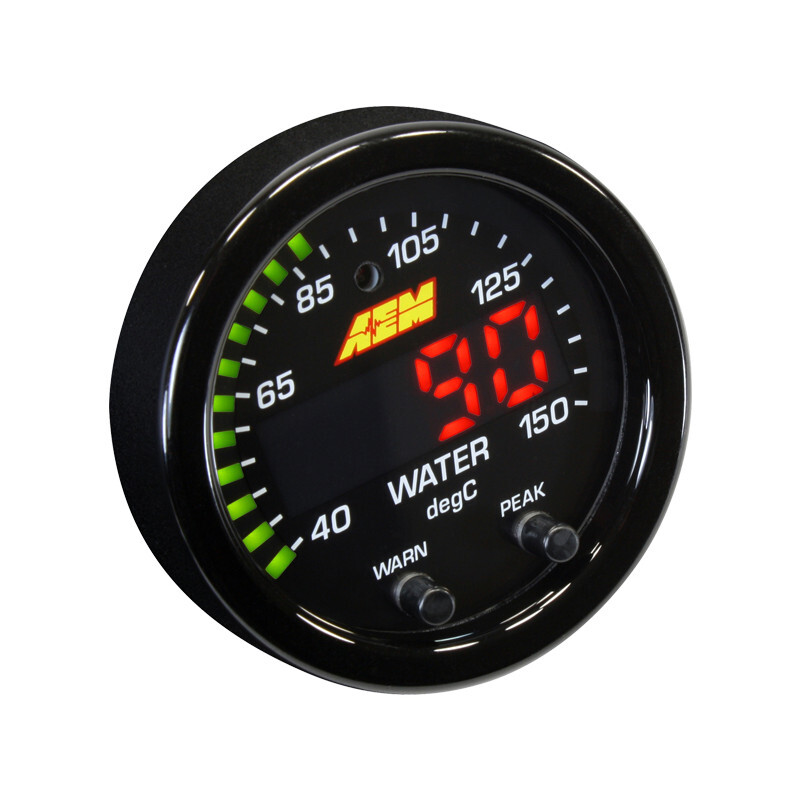 AEM X-Series Watertemperatuurmeter Set 52mm 40-150°C / 100-300°F | 30-0302 2 AEM X-Series Watertemperatuurmeter Set 52mm 40-150°C / 100-300°F | 30-0302 - Afbeelding 2