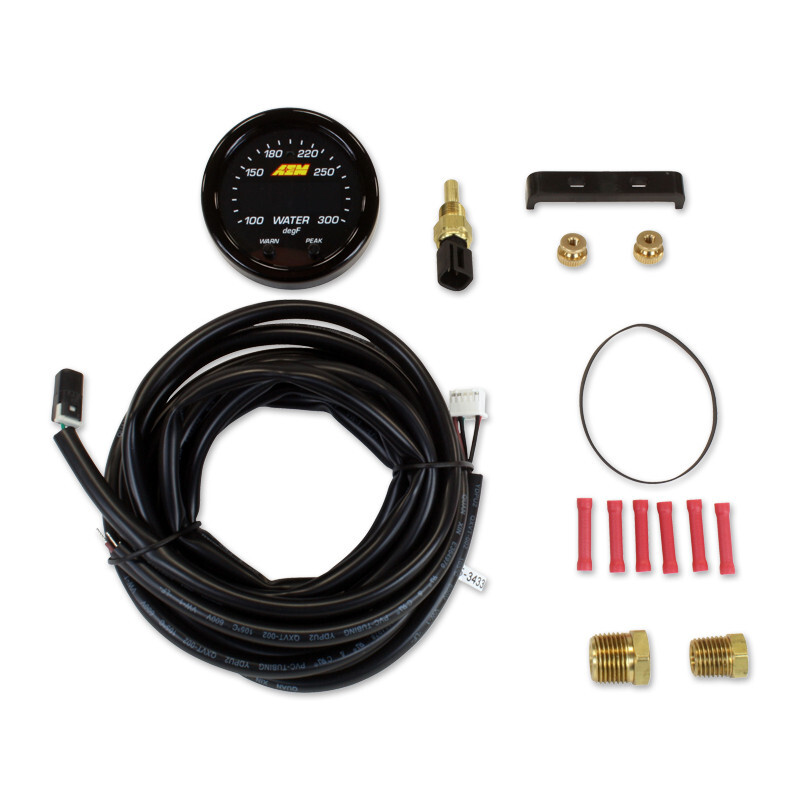 AEM X-Series Watertemperatuurmeter Set 52mm 40-150°C / 100-300°F | 30-0302 1 AEM X-series