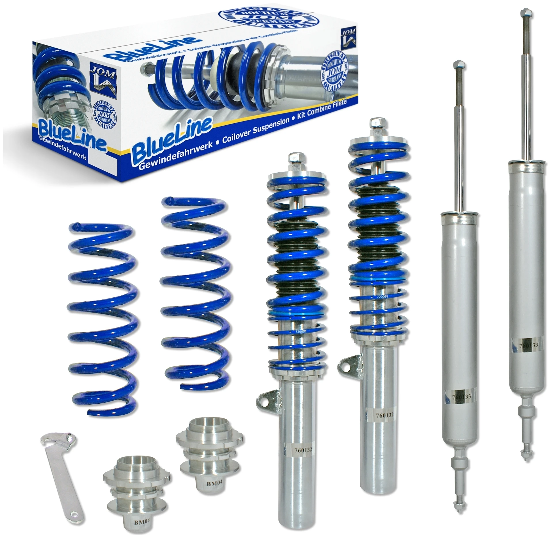 BMW E81 E87 Schroefset met Topmounts JOM BlueLine 2004-2010 2 BMW E81 E87