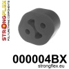 Strongflex Subaru Impreza Universal Auspuffsteun 36mm ZWART – 000004BX