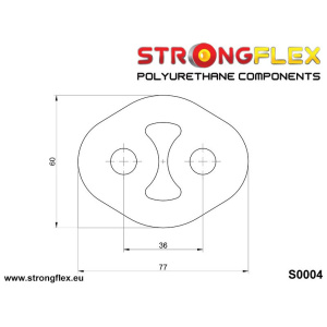 Strongflex Subaru Impreza Universal Auspuffsteun 36mm – 000004B