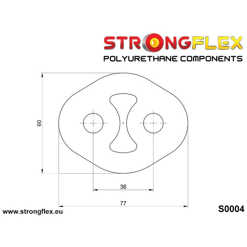 Strongflex Subaru Impreza Universal Auspuffsteun 36mm – 000004B 2 Strongflex Subaru Impreza Universal Auspuffsteun 36mm – 000004B - Afbeelding 2