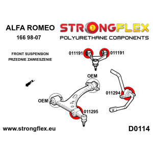 Strongflex Alfa Romeo 166 Voorste stabilisatorrubber SPORT – 011294A