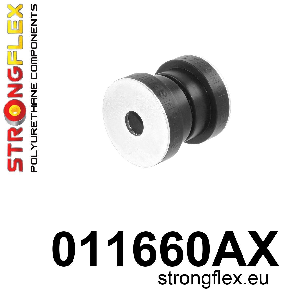 Strongflex Alfa Romeo GTV / Spider Achteras onderste draagarm buitenste rubber SPORT ZWART – 011660AX 1 Strongflex Alfa Romeo GTV / Spider Achteras onderste draagarm buitenste rubber SPORT ZWART – 011660AX