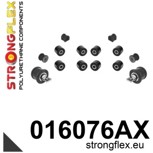 Strongflex Alfa Romeo 147 / 156 / GT Achteras voorste trekstang rubber SPORT ZWART – 011876AX