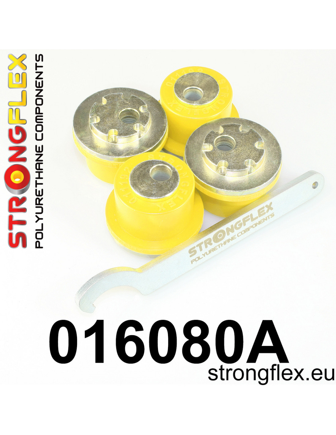 Strongflex Alfa Romeo 147 / 156 / 166 Excentrische voor voorste bovenste draagarmrubbers SPORT – 016080A 1 Strongflex Alfa Romeo 147 / 156 / 166 Excentrische voor voorste bovenste draagarmrubbers SPORT – 016080A