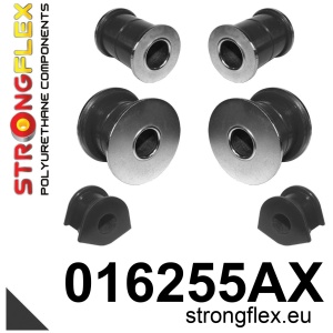 Strongflex Alfa Romeo / Fiat / Lancia Vooras voorste draagarm rubber SPORT ZWART – 011808AX