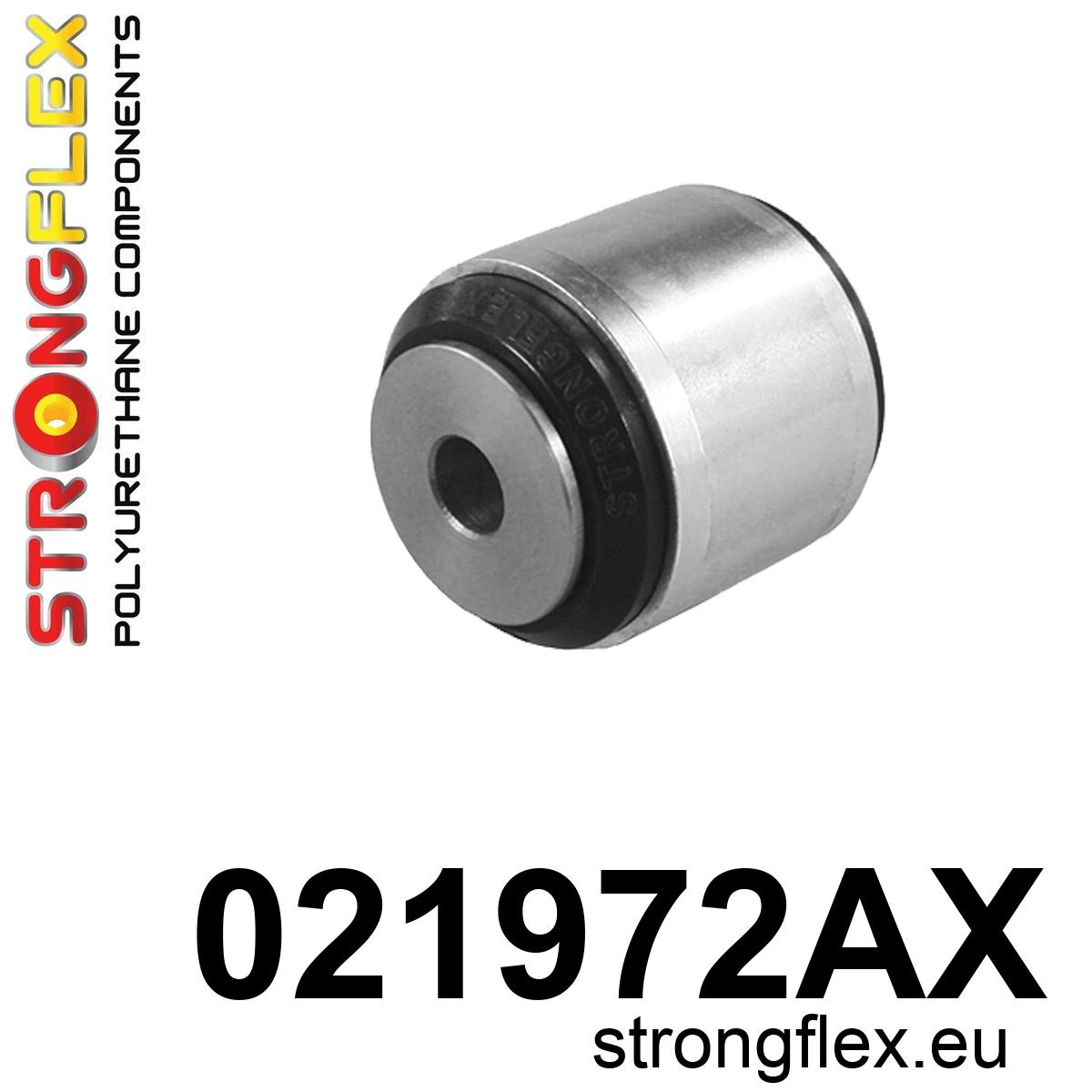 Strongflex Audi / Porsche Voorste onderste draagarm - binnenste rubber SPORT ZWART – 021972AX 1 Strongflex Audi / Porsche Voorste onderste draagarm – binnenste rubber SPORT ZWART – 021972AX