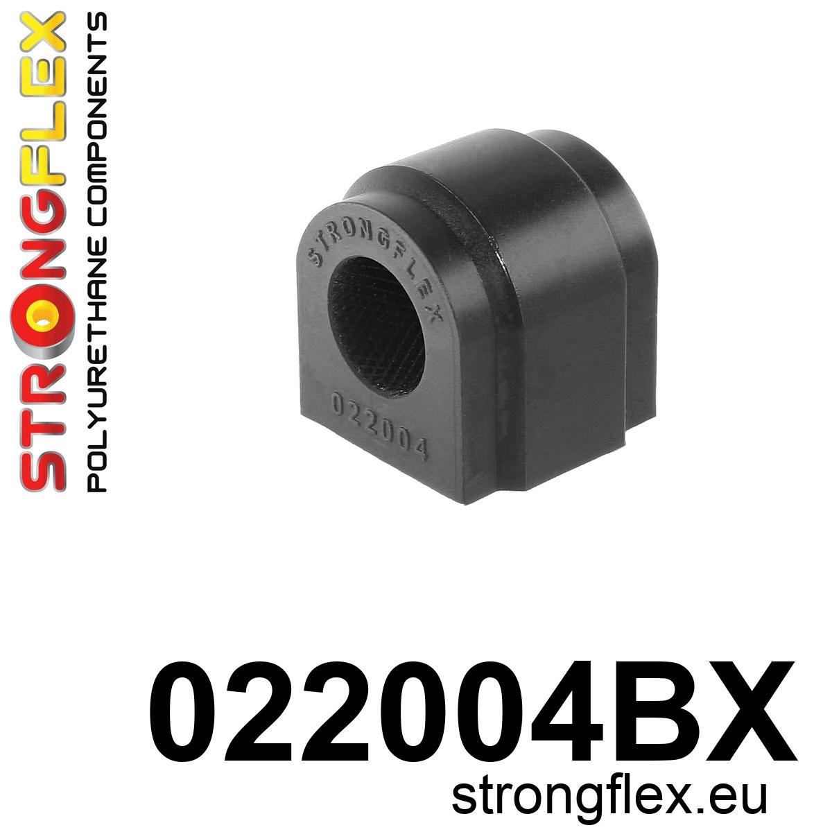 Strongflex Audi / Volkswagen Achterste stabilisatorrubber ZWART – 022004BX 1 Strongflex Audi / Volkswagen Achterste stabilisatorrubber ZWART – 022004BX