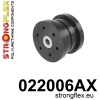 Strongflex Audi / Volkswagen Achterdifferentieel – rubber achter SPORT ZWART – 022006AX