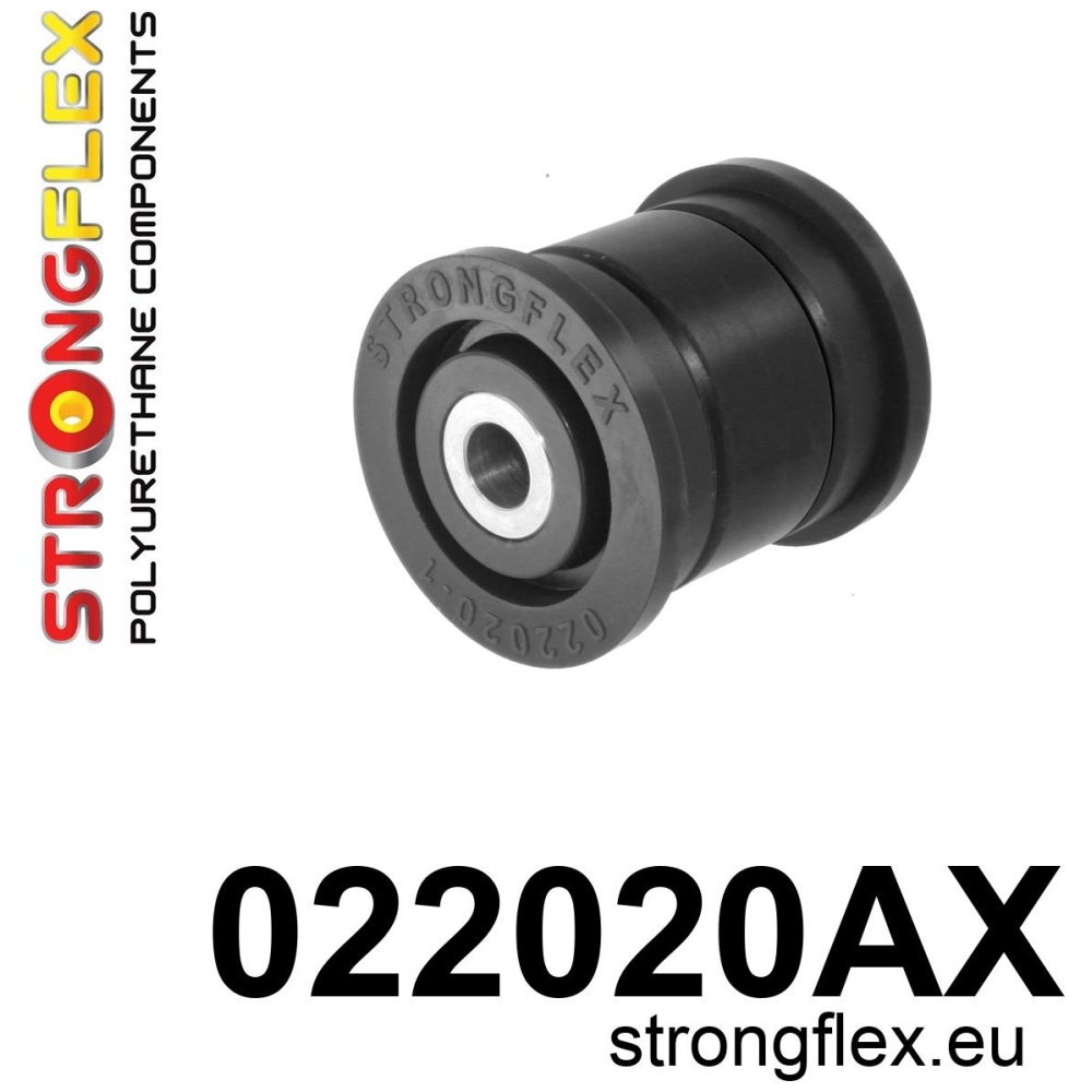 Strongflex Audi / Porsche / Volkswagen Achteras onderste draagarm – voorste rubber SPORT ZWART – 022020AX