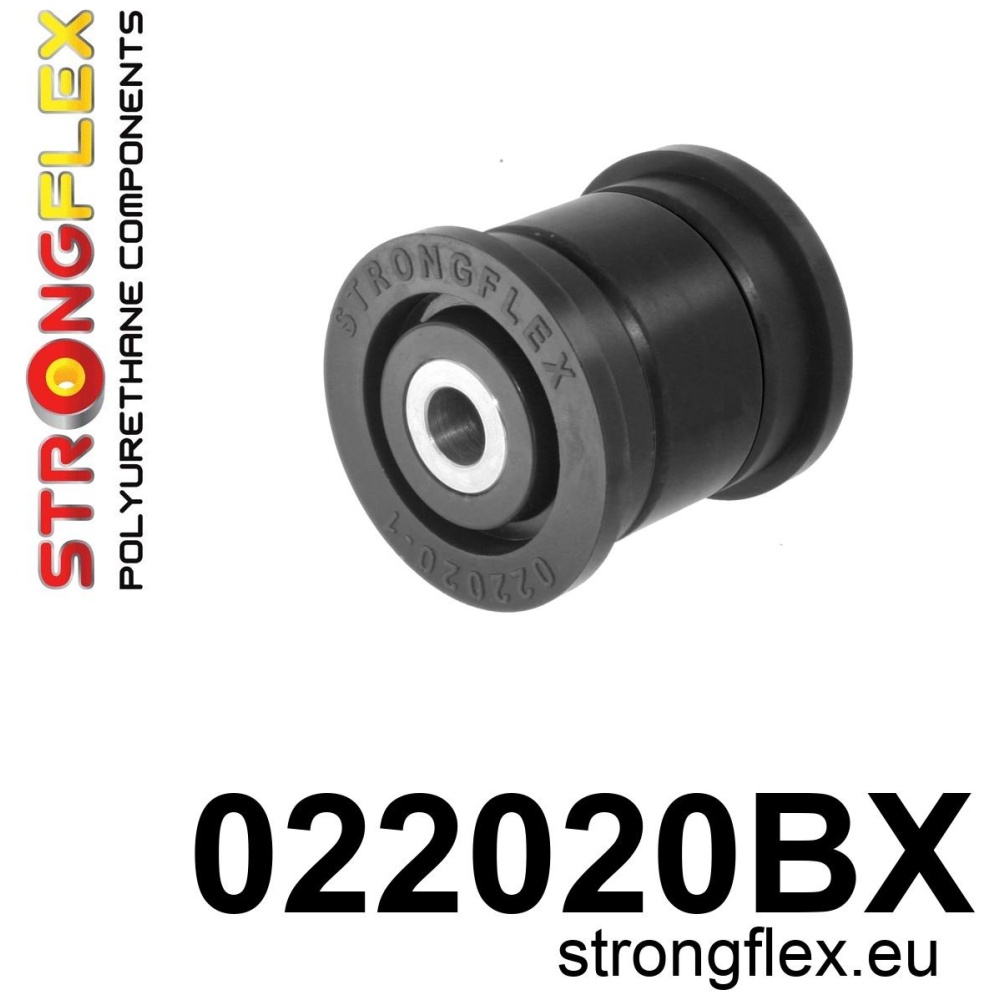 Strongflex Audi / Porsche / Volkswagen Achterste onderste draagarm – rubber voor ZWART – 022020BX