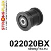 Strongflex Audi / Porsche / Volkswagen Achterste onderste draagarm – rubber voor ZWART – 022020BX