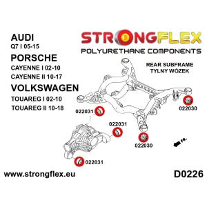 Strongflex Audi / Porsche / Volkswagen Differentieel rubber ZWART – 022031BX