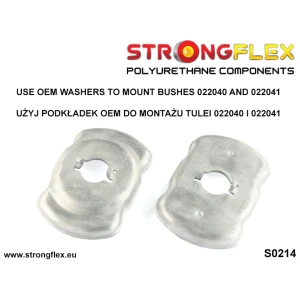 Strongflex Audi A6 / S6 / RS6 Achterste subframe- voorste rubber ZWART – 022040BX