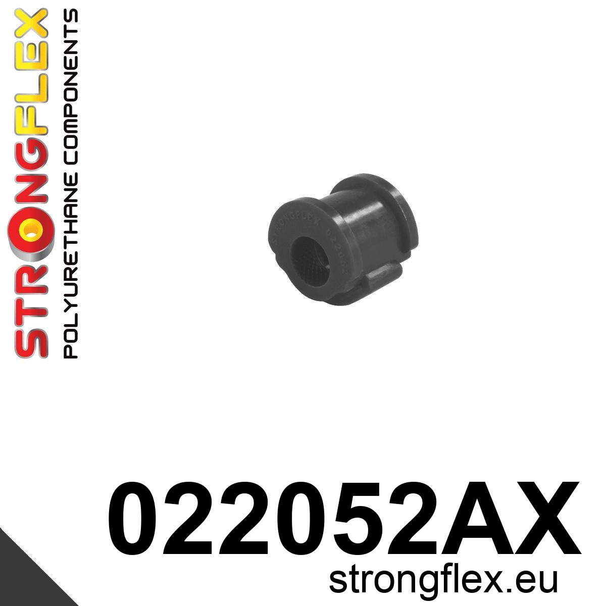 Strongflex Audi 100 / 90 / S4 Achterste stabilisatorrubber SPORT ZWART – 022052AX 1 Strongflex Audi 100 / 90 / S4 Achterste stabilisatorrubber SPORT ZWART – 022052AX