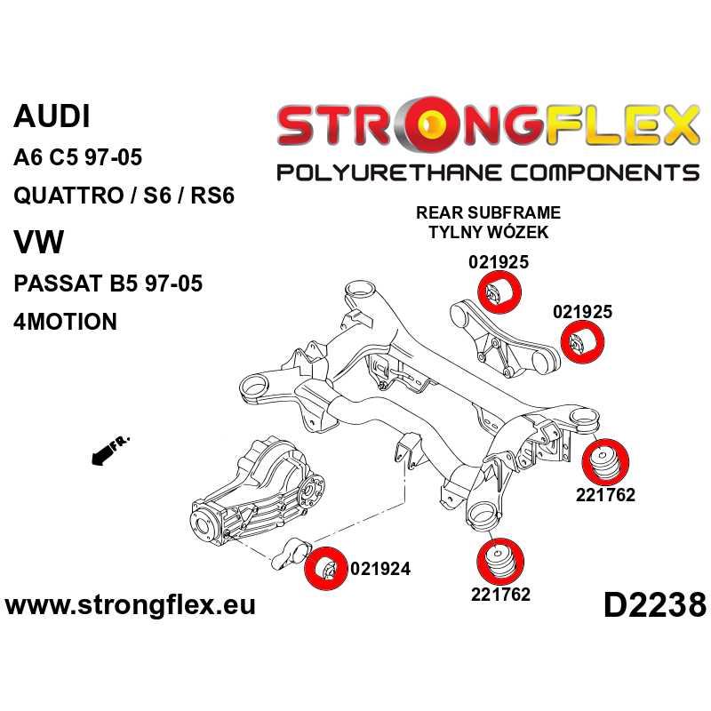 Strongflex Audi / Volkswagen Complete ophangingsset SPORT – 026239A 5 Strongflex Audi / Volkswagen Complete ophangingsset SPORT – 026239A – Image 5