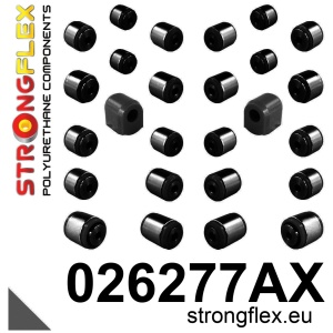 Strongflex Audi RS4 / S4 / A4 Achterste draagarmrubber – binnenzijde SPORT ZWART – 022062AX