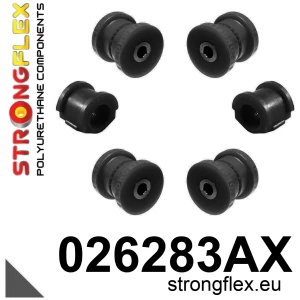 Strongflex Audi / Volkswagen Voorste en achterste draagarmrubber SPORT ZWART – 021459AX