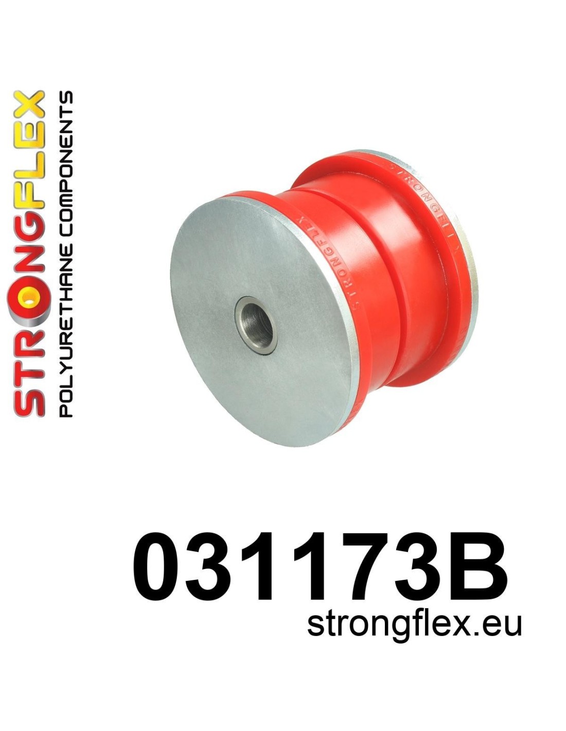 Strongflex BMW E36/E46/E83 Achteras schuine draagarm rubber voor – 031173B 1 Strongflex BMW E36/E46/E83 Achteras schuine draagarm rubber voor – 031173B