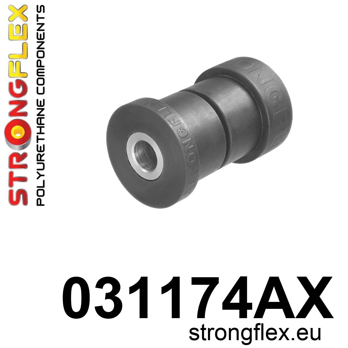 Strongflex BMW E36/E46/E83 Achteras bovenste draagarm binnenste rubber SPORT ZWART – 031174AX 1 Strongflex BMW E36/E46/E83 Achteras bovenste draagarm binnenste rubber SPORT ZWART – 031174AX